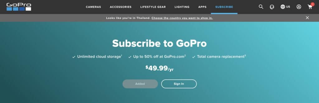 GoPro Plus Subscription