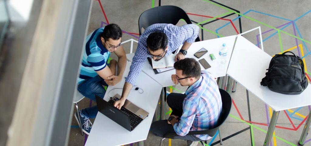 3_Men_planning_project_together 3_Men_planning_project_together