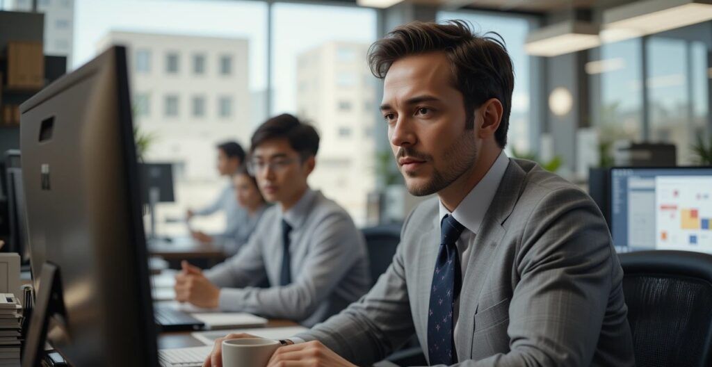 AI_Generated_Image_of_Employees_Working_in_Office