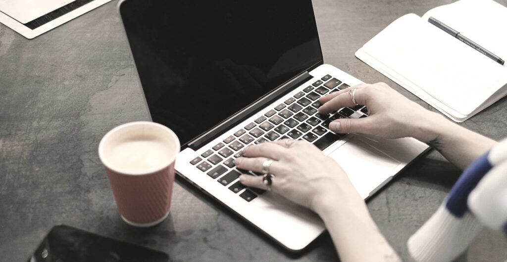 A_Woman_Working_at_Coffee_Shop