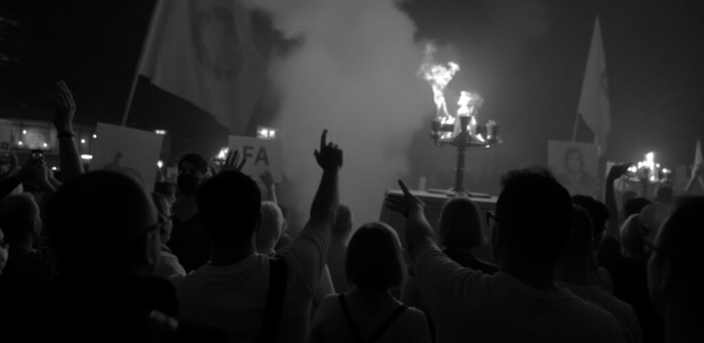 people-at-riot-event