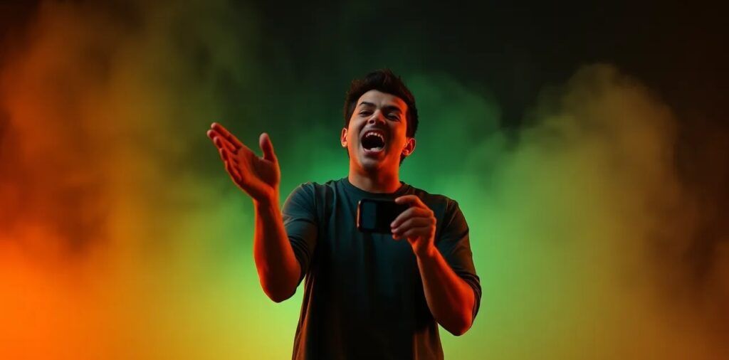 A_Man_Singing_on_Stage A_Man_Singing_on_Stage