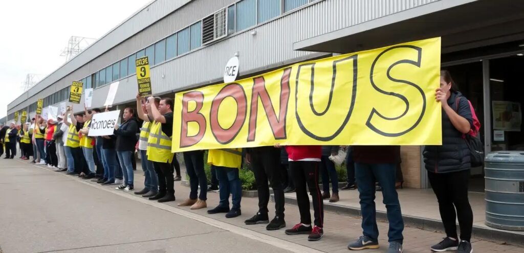 Employees_Protest_for_Bonus Employees_Protest_for_Bonus