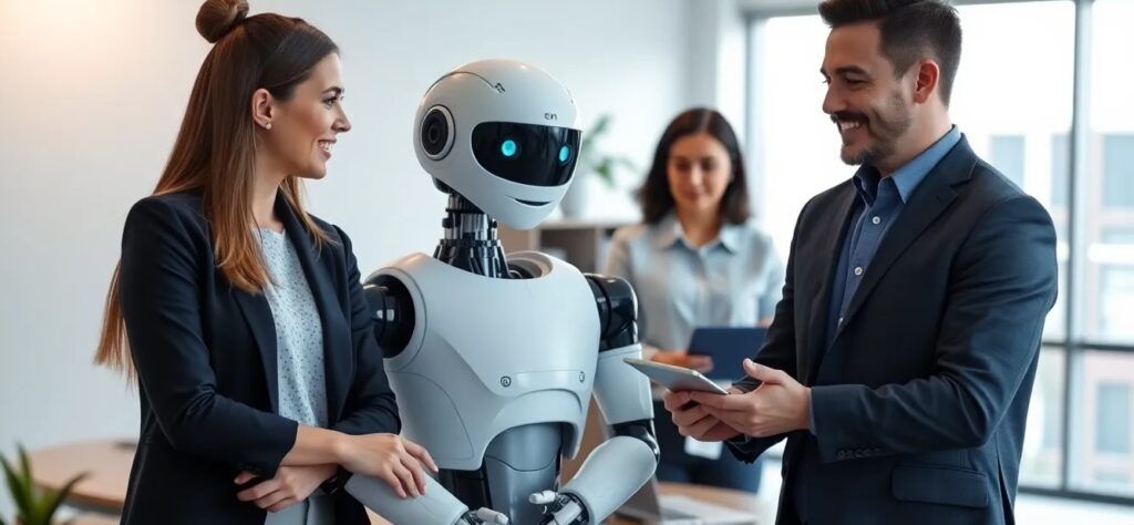 Humanoid_and_employees_work_together