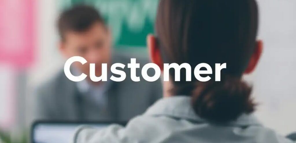 Wording_of_Customer_in_front_of_customer_background