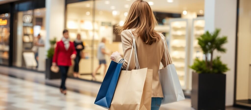 A Woman Carrying a Shopping Bags A Woman Carrying a Shopping Bags