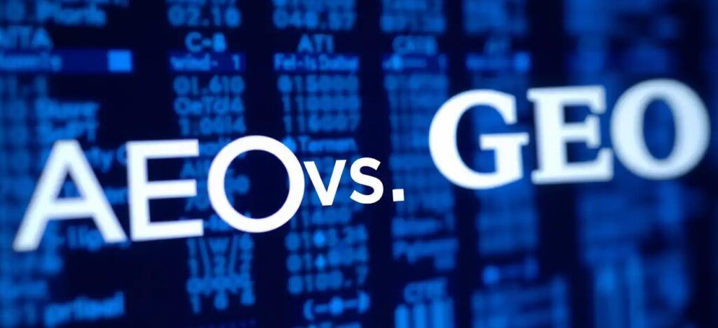 AEO_vs_GEO_wording_on_digital_background
