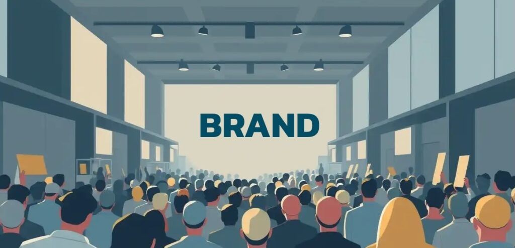 A_single_brand_standing_clearly_in_crowded_market