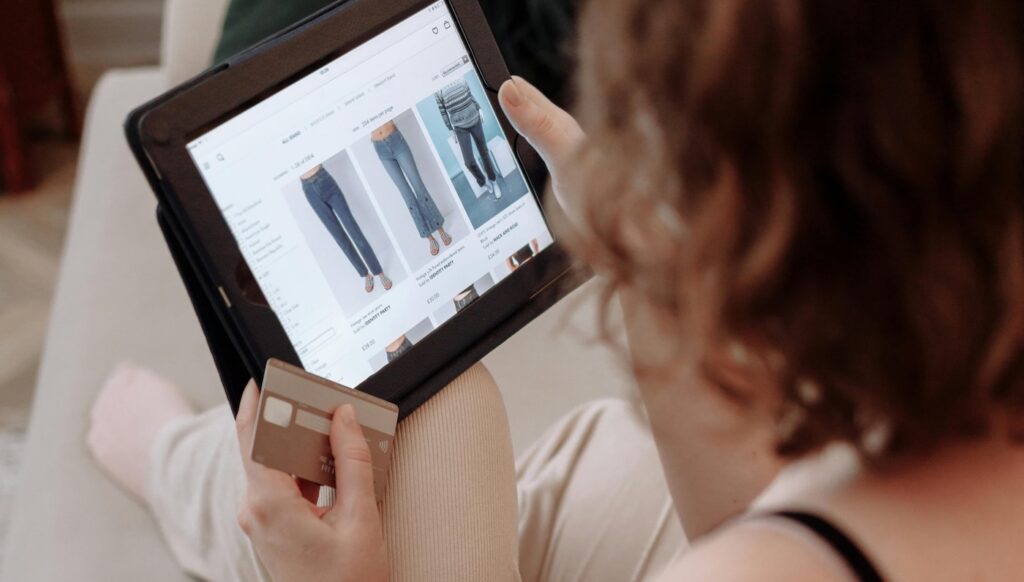 Woman Online Shopping Woman Online Shopping