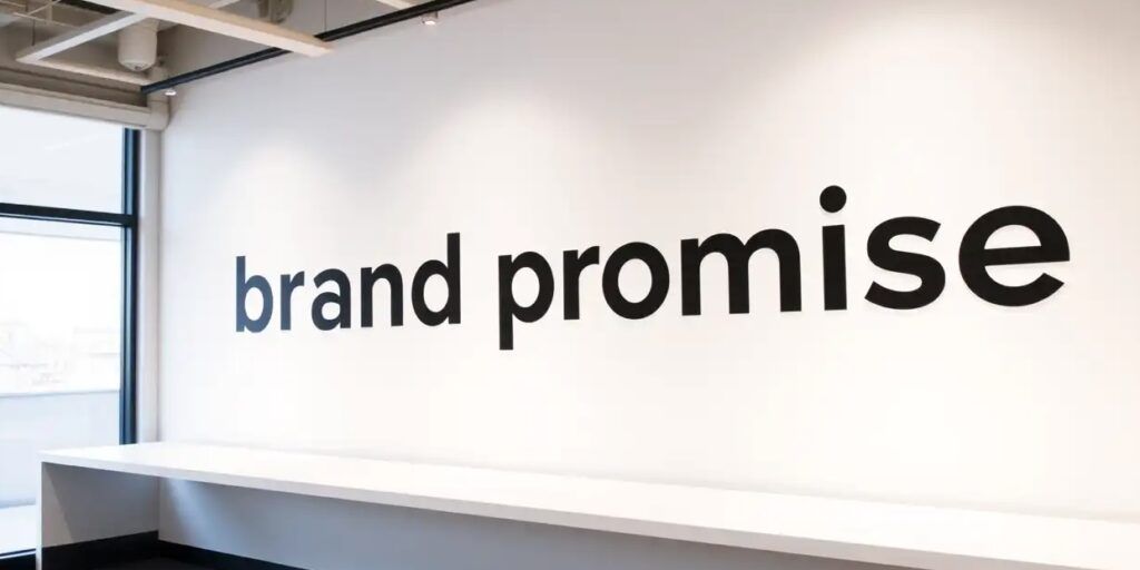 Wording of Brand Promise on the Wall