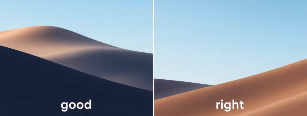 invisible line separating “good” from “right,” metaphor for brand taste beyond standards invisible line separating “good” from “right,” metaphor for brand taste beyond standards