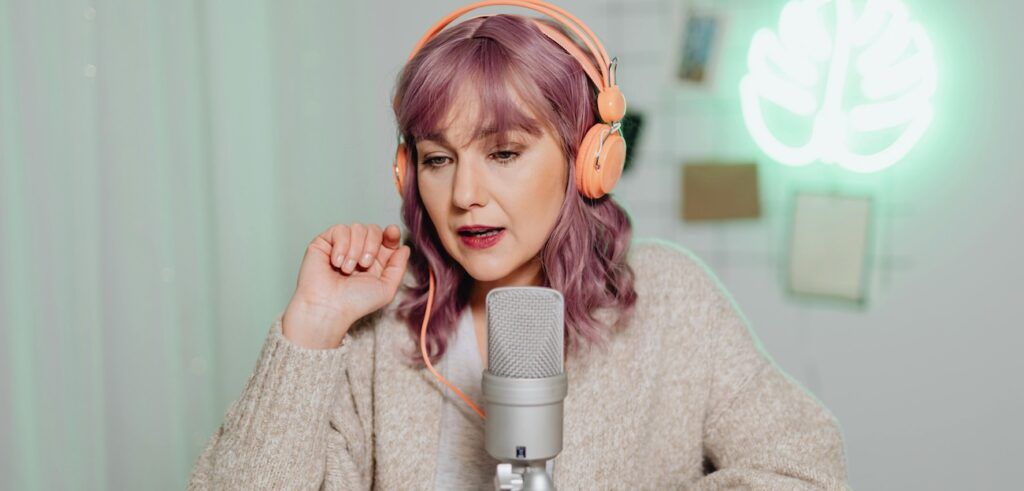 A_Woman_Podcast_in_Living_Room