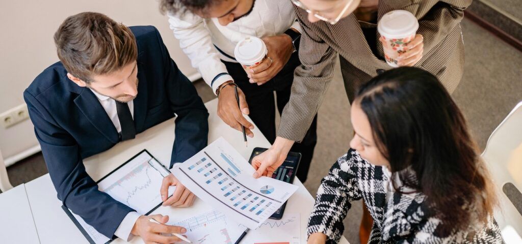 Business Partner Looking at a Graph