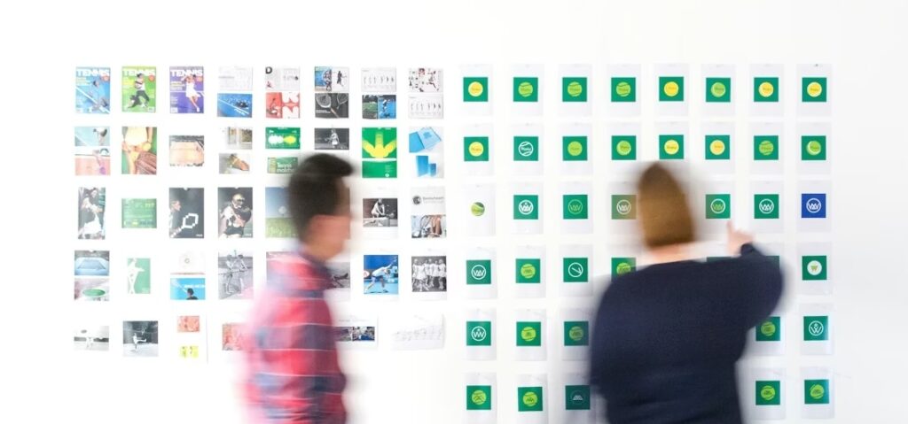 Sticky notes on ideas board Sticky notes on ideas board