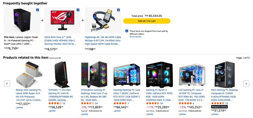 Amazon-Personalization-Website-Recommended