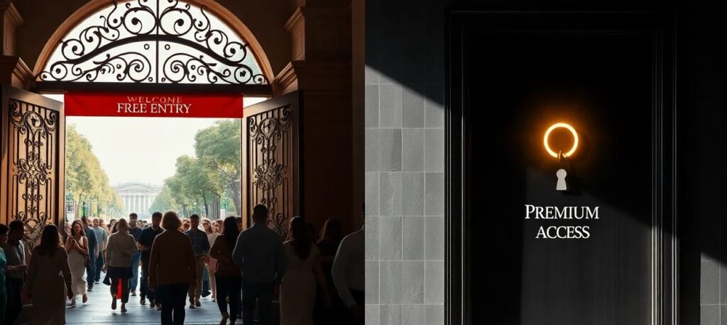 Free-Entry-Sign-and-Premium-Access-Door