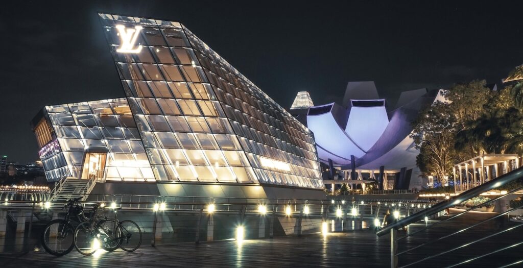 Louis Vuitton Island Maison at Night