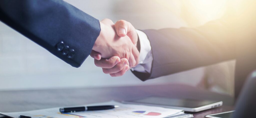 Men Making A Handshake