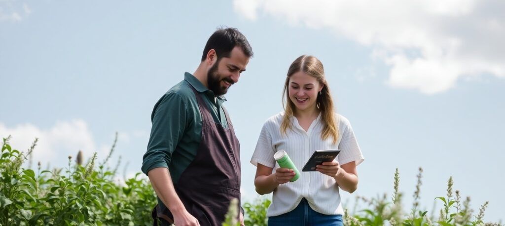 ethical customer using sustainable product