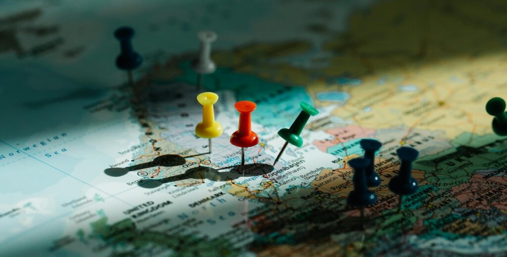 pins marking locations on a detailed world map pins marking locations on a detailed world map