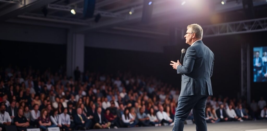 CEO on stage CEO on stage