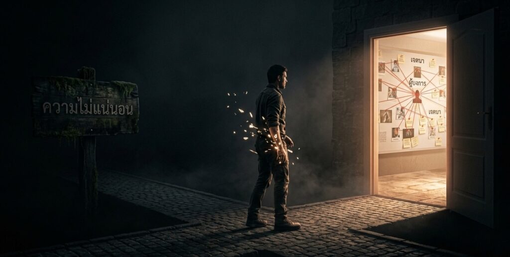 a man walking in to the room of evidence a man walking in to the room of evidence