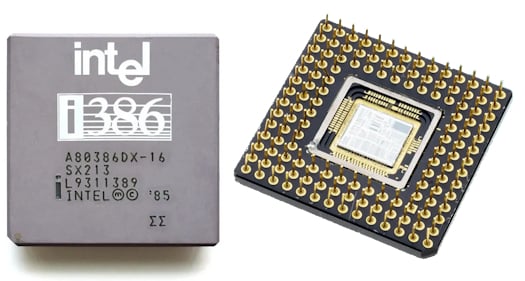 Intel Chip 80386 Intel Chip 80386