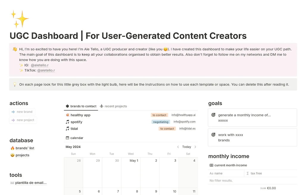 Notion User-Generated Content Creators