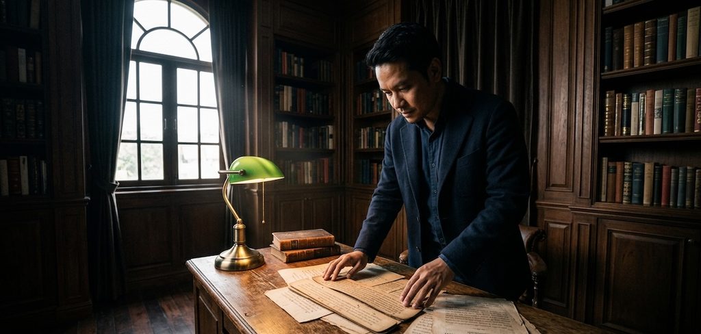 a man in the library a man in the library